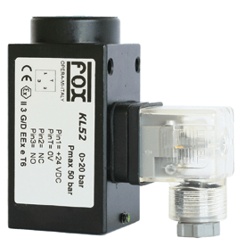 FOX ELECTRONIC PRESSURE SWITCH | KL5 SERIES SWITCHES & TRANSMITTERS