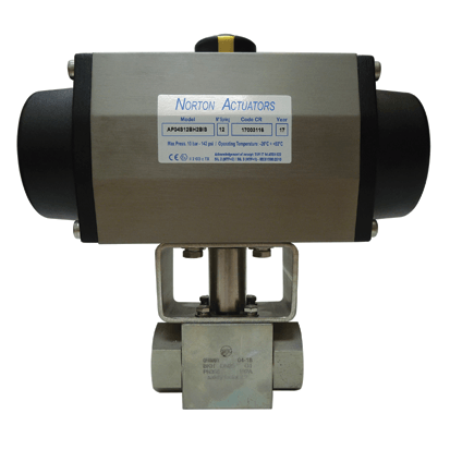 MHA BKH + SIRCA AP | PNEUMATICALLY ACTUATED BALL VALVE – SPRING RETURN