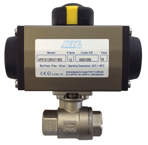Threaded Pneumatically Actuated Valves