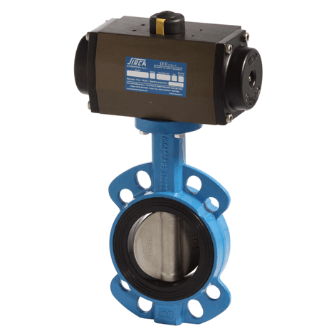 Pneumatically Actuated Butterfly Valves